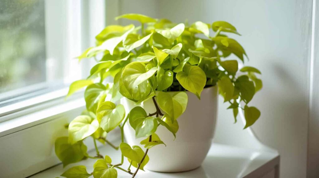  Philodendron Lemon Lime in a pot