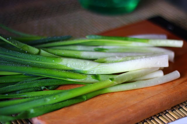green onion washed and cut
